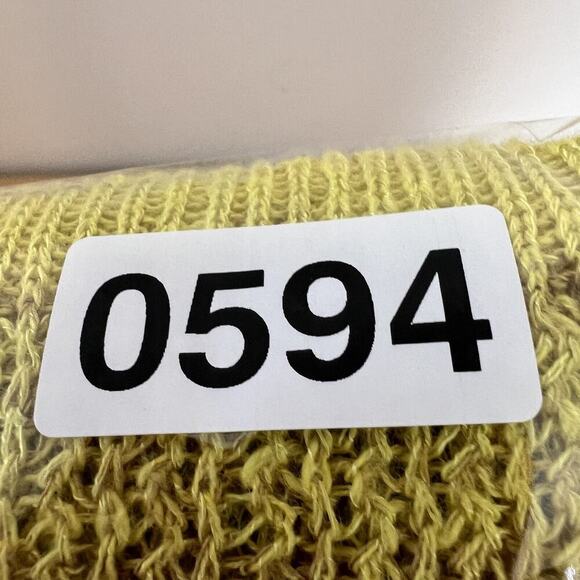 Free People Always Sunny Days Sweater Size Medium Yellow Striped Tank Long Tunic - Picture 13 of 13